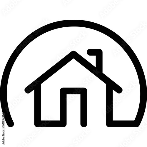 Simple vector icon house
