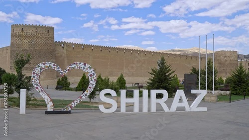 A majestic Arg of Karim Khan in Shiraz landscape evokes wonder, Iran