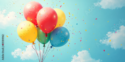 colorful balloons in the sky