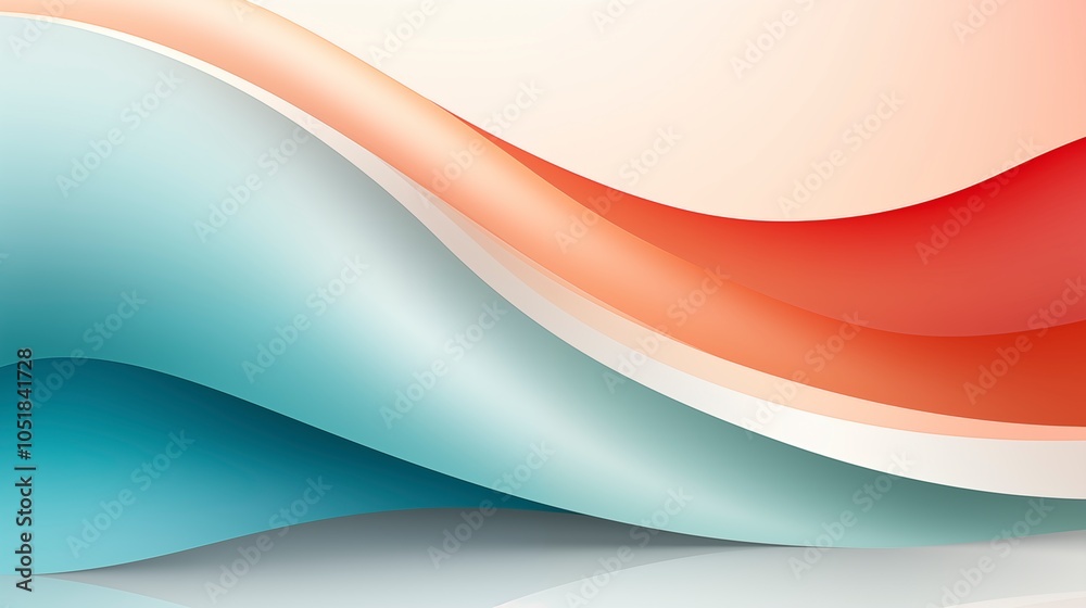 Obraz premium Modern Dynamic Wave Background, Ideal for Tech, Business, and Creative Designs with Gradient Colors 