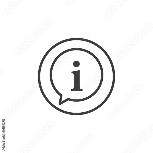 INFORMATION stroke icon in black