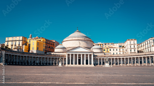 Piazza del Plebiscito is the largest square in Naples, Italy. It is located in front of the Royal Palace.