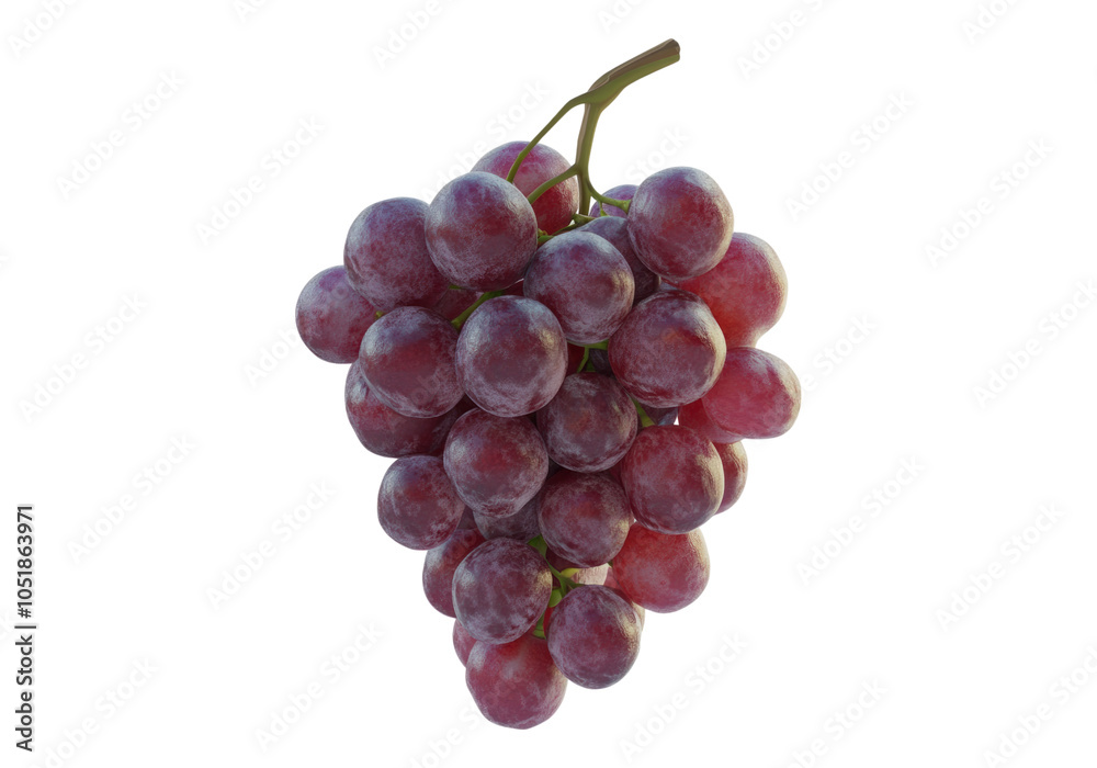 Photo of bunch of red grapes .Transparent background. Isolated PNG. Photo of bunch of red grapes .Transparent background. Isolated PNG.