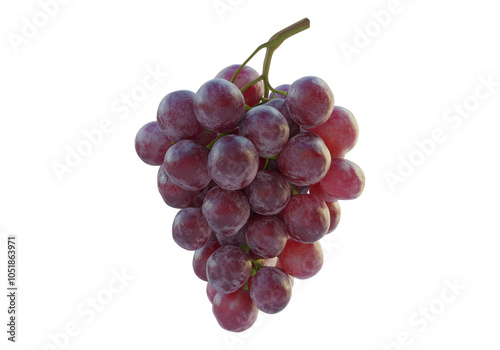 Wallpaper Mural Photo of bunch of red grapes .Transparent background. Isolated PNG. Torontodigital.ca