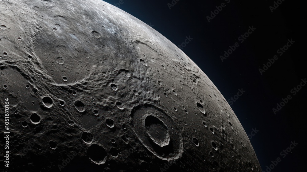 Stunning close-up images of the moon Revealing the bumpy surface and tiny, magical details.