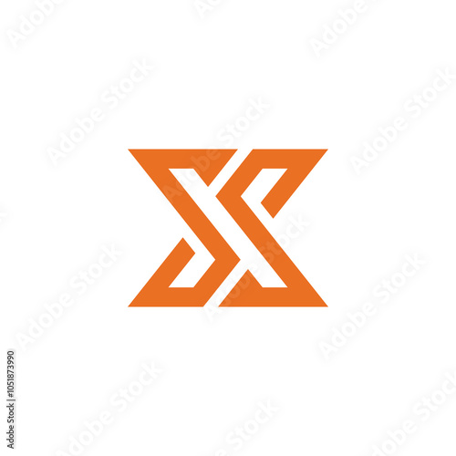 Abstract Letter X Logo design vector template photo