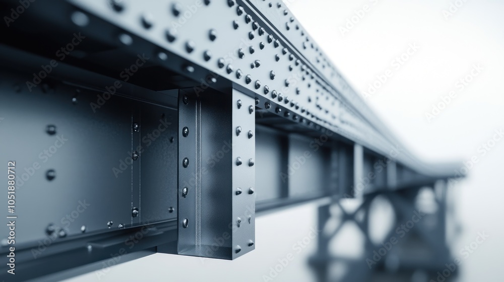 Closeup of a Metal Bridge Structure Closeup of a Metal Bridge Structure