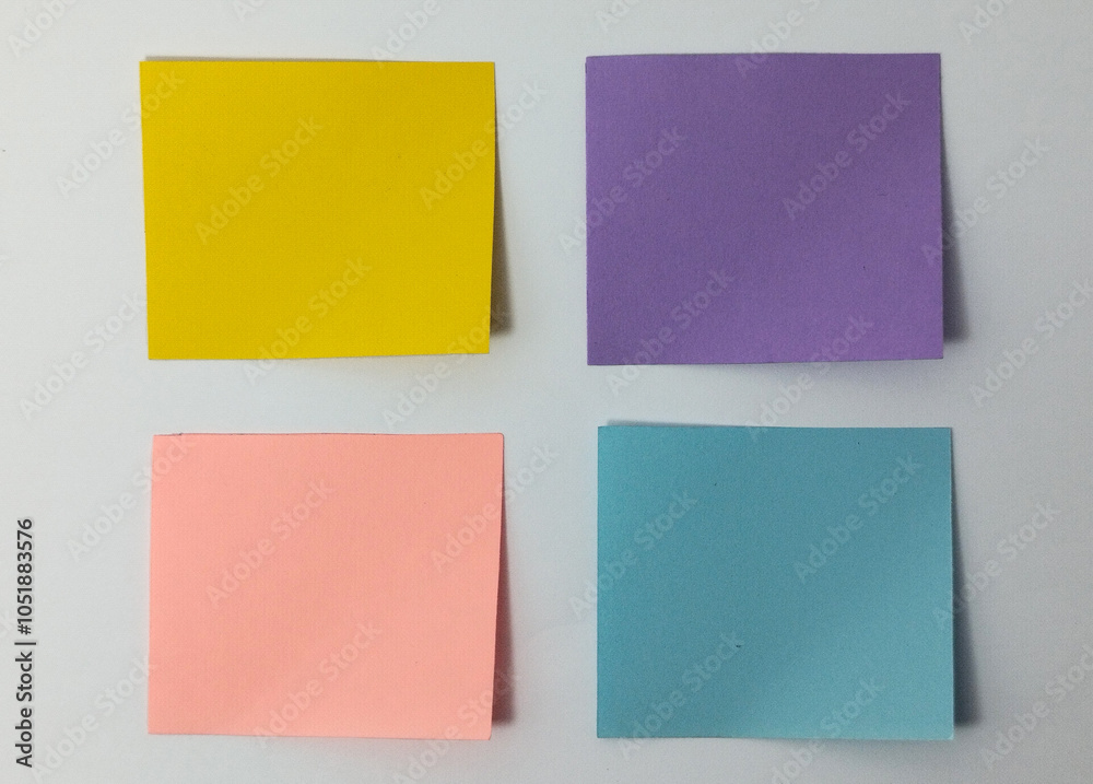 Set of Multi color empty Sticky Note Set of Multi color empty Sticky Note