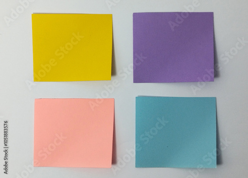 Set of Multi color empty Sticky Note