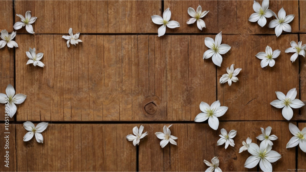 Fototapeta premium Flower blossom and frame