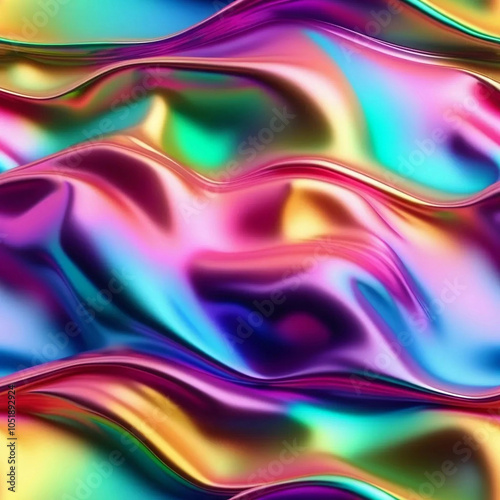 Holographic rainbow foil iridescent texture abstract hologram background