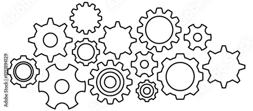 mechanical cog wheel gear