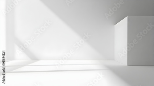 Wallpaper Mural Blank White Background with Slight Shadow Depth for Text or Image Overlay Torontodigital.ca