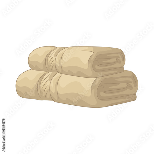 Illustration of sauna towel 