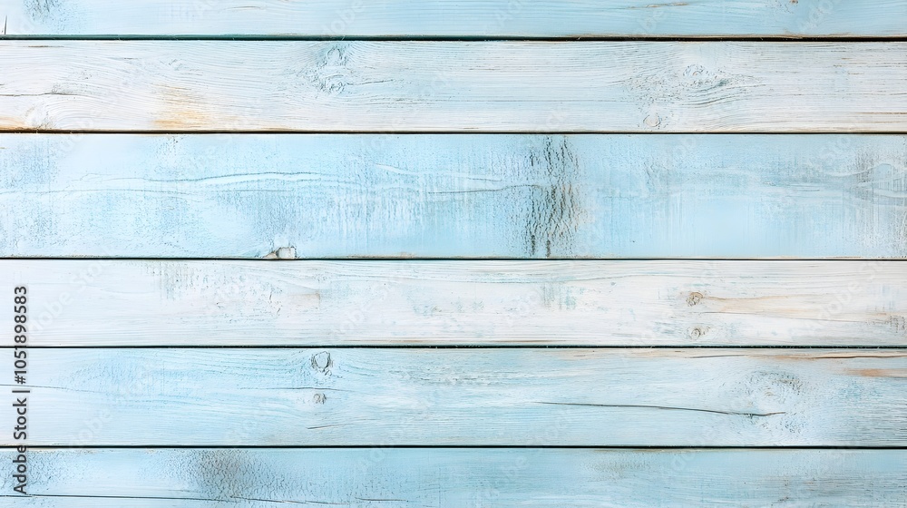 Obraz premium Pale Sky Blue Wooden Texture with Light Grain for Calming and Minimalist Designs