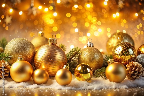 Ember Golden Luxury Particle Background for Christmas Celebrations and Festive Decor