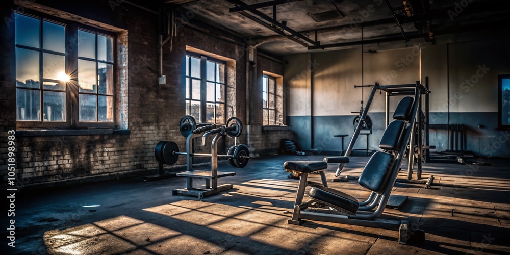Empty Fitness Center Closed Due to COVID-19 Pandemic - A Desolate Space for Health and Wellness Empty Fitness Center Closed Due to COVID-19 Pandemic - A Desolate Space for Health and Wellness