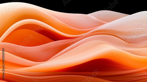 Flowing waves of abstract colors a captivating journey through organic shapes and fluid forms