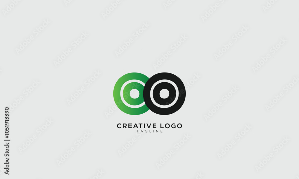 Obraz premium OO CO COO Abstract initial monogram letter alphabet logo design