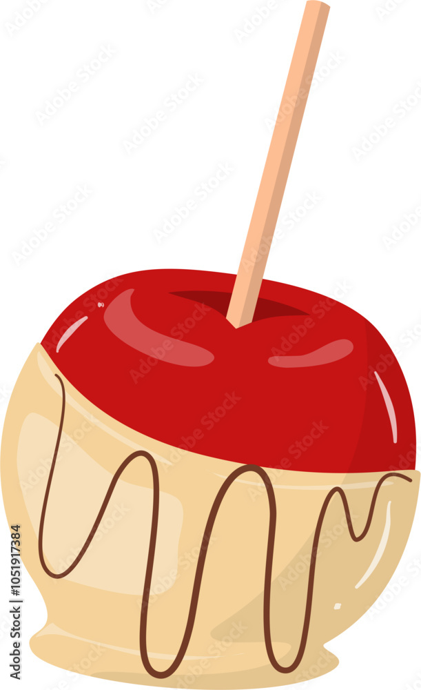 Candy apple illustration 