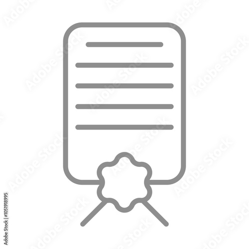 Law Certificate icon Design