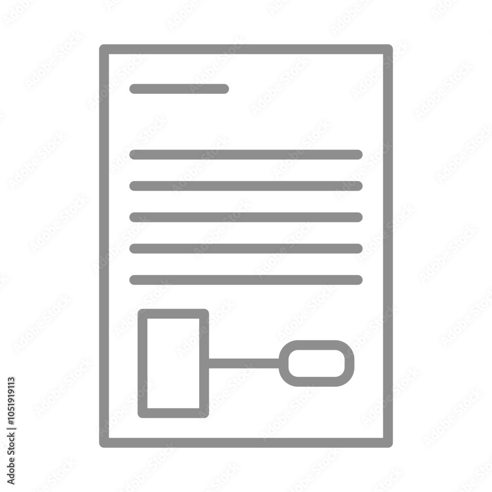 Fototapeta premium Legal Paperwork icon Design