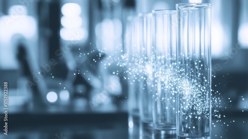 Wallpaper Mural A Close-up View of Laboratory Equipment, displaying a Tidy Background with White Space, Accentuating the Magic and Danger Inherent in Nature's Scientific Exploration. Torontodigital.ca