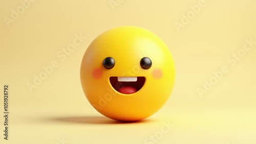 Smiley face cute 2d