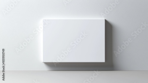 Close-up of a whiteboard isolated on white background, sleek and minimal design, perfect for advertisement or promotional use