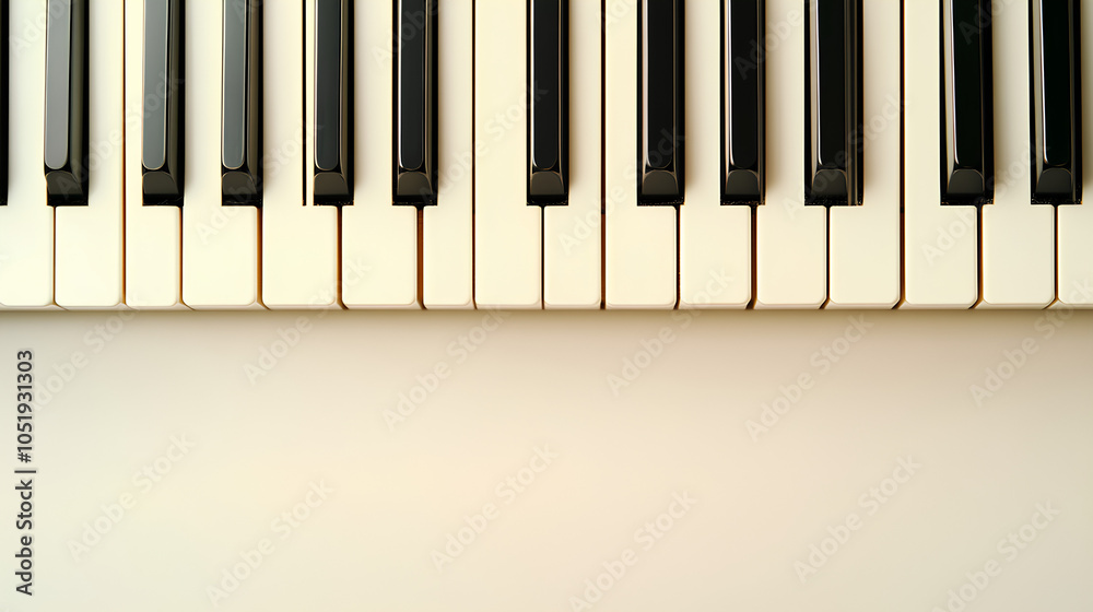 Fototapeta premium piano keys close up