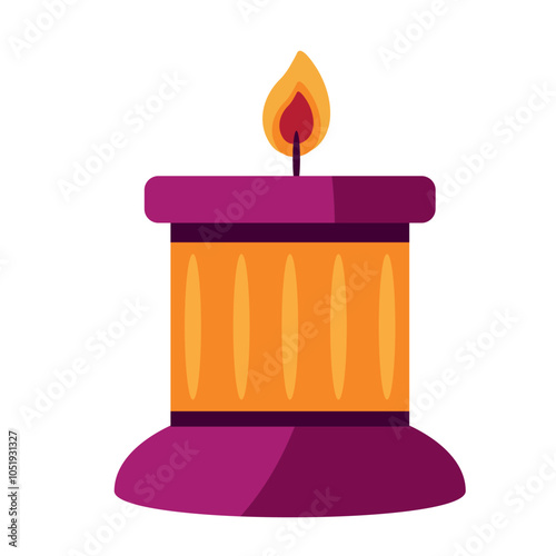 warm light candle
