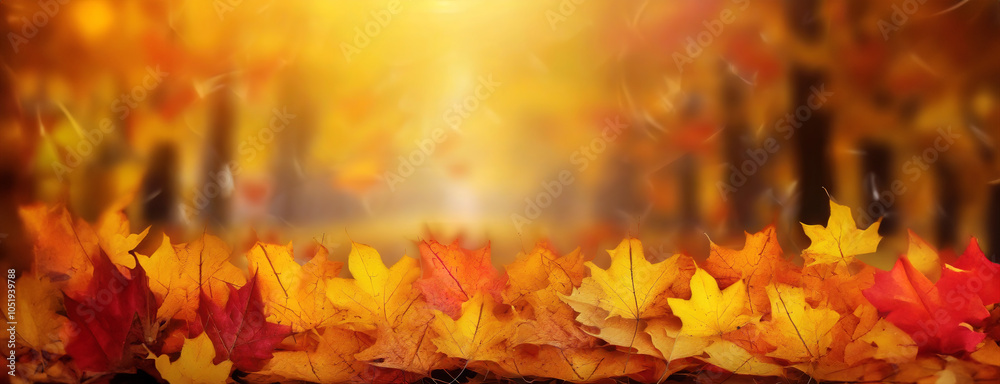 A warm autumnal scene with fallen maple leaves in vibrant orange, red, and yellow hues, symbolizing seasonal change. A warm autumnal scene with fallen maple leaves in vibrant orange, red, and yellow hues, symbolizing seasonal change.