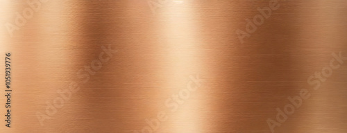 Wallpaper Mural Polished metallic copper texture with horizontal brushed strokes, highlighting a smooth and reflective surface. Torontodigital.ca