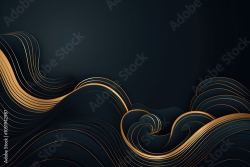 Abstract line pattern vector backgrounds abstract gold. photo