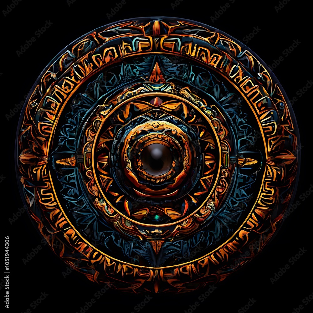 Naklejka premium concept polygon object with details design