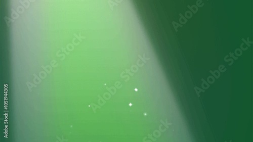 Loop center top black and white optical lens flares shiny light ray animation art abstract on green screen. Lighting lamp rays effect dynamic bright video footage.