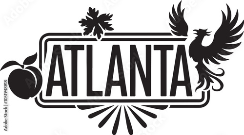 Atlanta Typography Vector Design