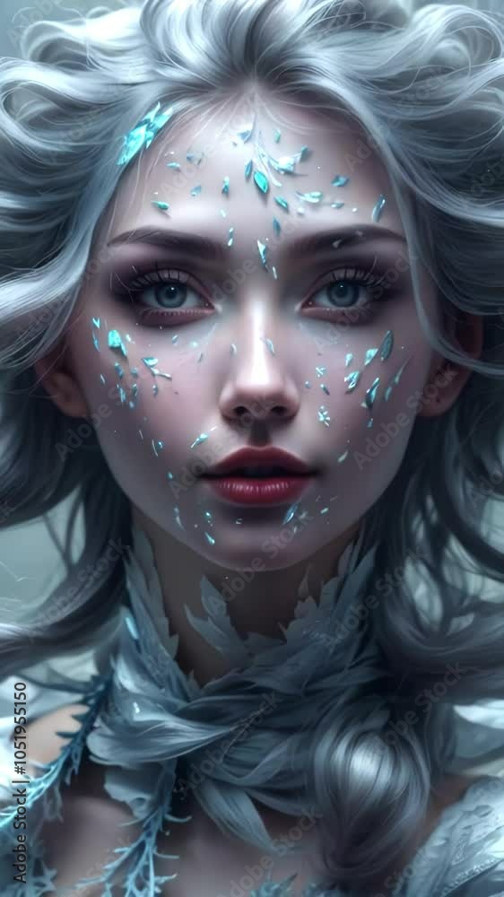 portrait of a woman in carnival mask