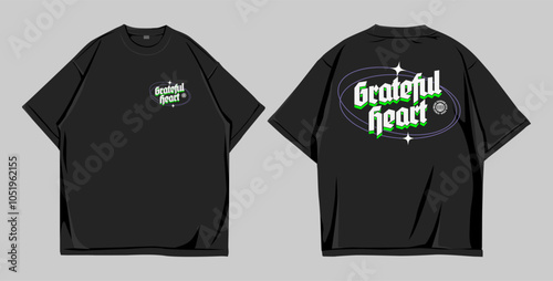 Design oversize streetwear grateful heart