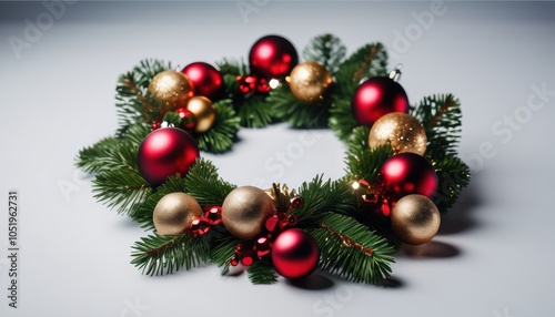 Festive Christmas wreath