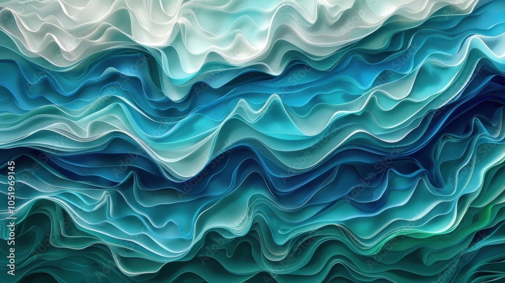 Fototapeta premium Teal Blue: This inviting hue combines blue and green, evoking sophistication and creativity, perfect for contemporary interior design and branding. 