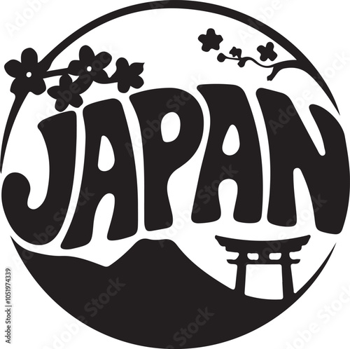Japan Sign Vector Graphic Design