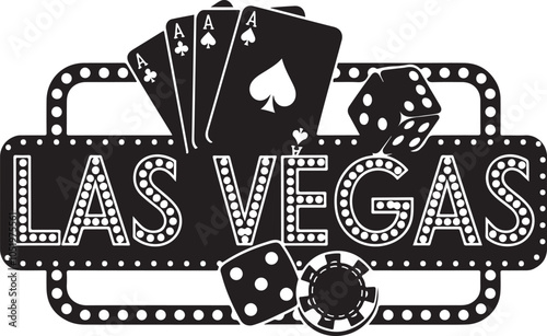 Las Vegas Typography Vector
