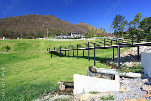 Public education places, Chang Hua Man is a Royal Agricultural Project by His Majesty the late King Bhumibol Adulyadej, are famous in Phetchaburi Province, Thailand  photo