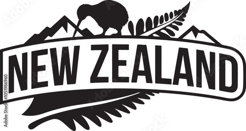 New Zealand Sign Vector Graphic Design