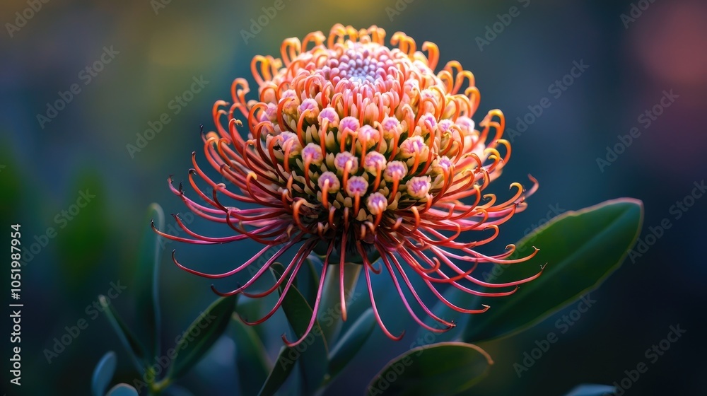 Pincushion Protea Leucospermum Cordifolium Aka Flame Giant In Bloom Pincushion Protea Leucospermum Cordifolium Aka Flame Giant In Bloom