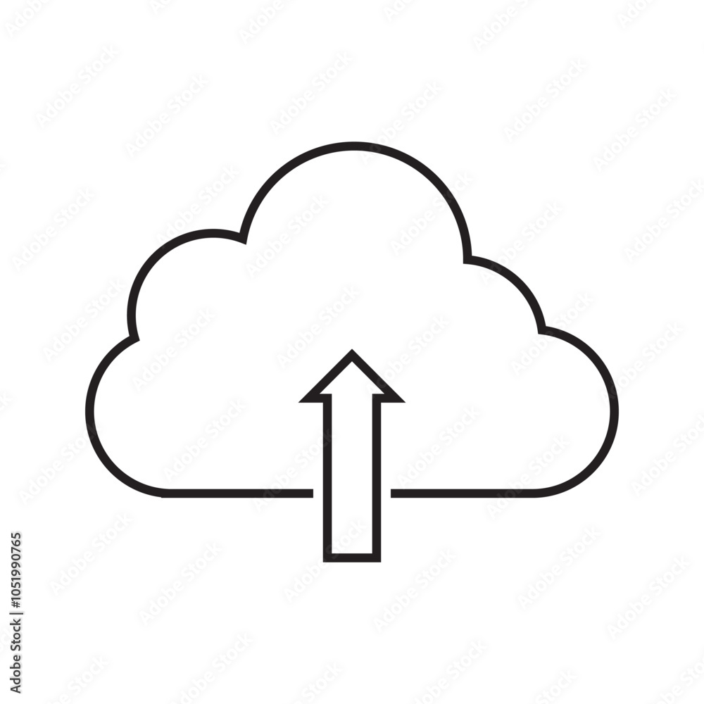 Upload icon arrow up. Vector illustration. EPS 10/AI Upload icon arrow up. Vector illustration. EPS 10/AI
