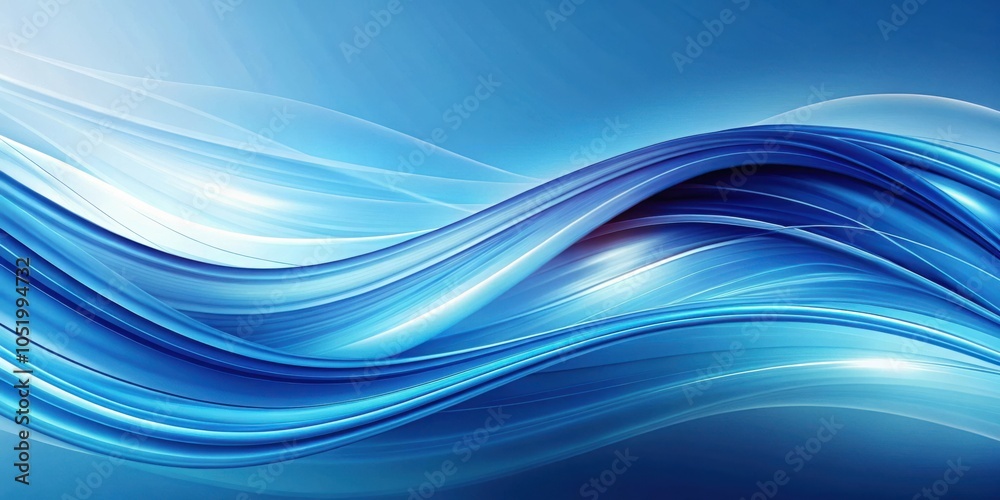 Blue Swirl Wave Abstract Background with Flowing Curves and Elegant Design Blue Swirl Wave Abstract Background with Flowing Curves and Elegant Design