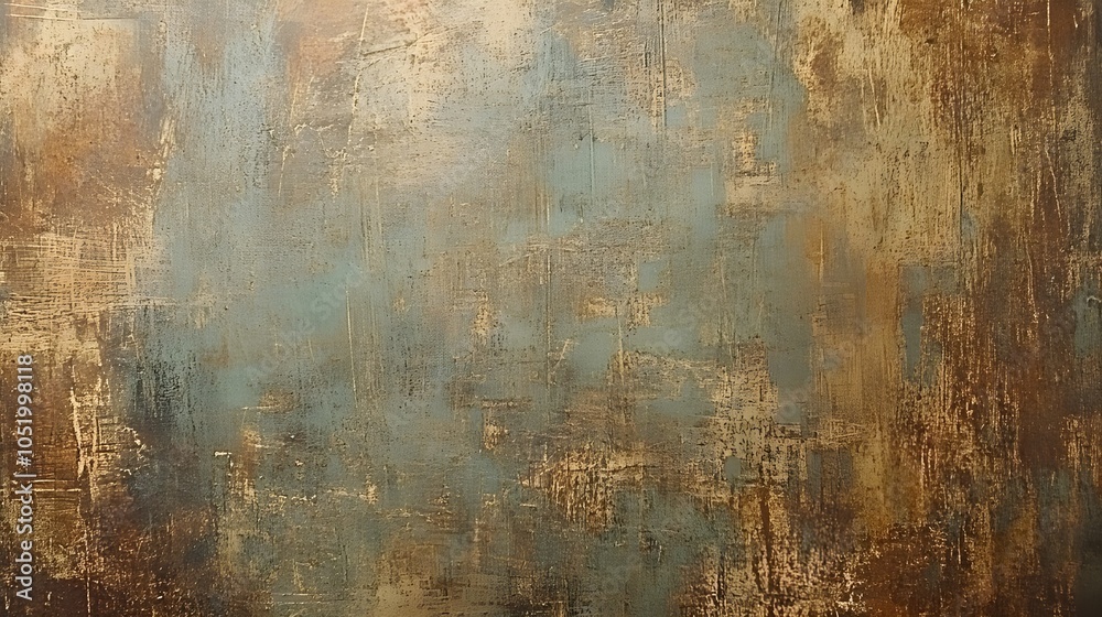 Fototapeta premium A grunge effect background with rusty and golden textures