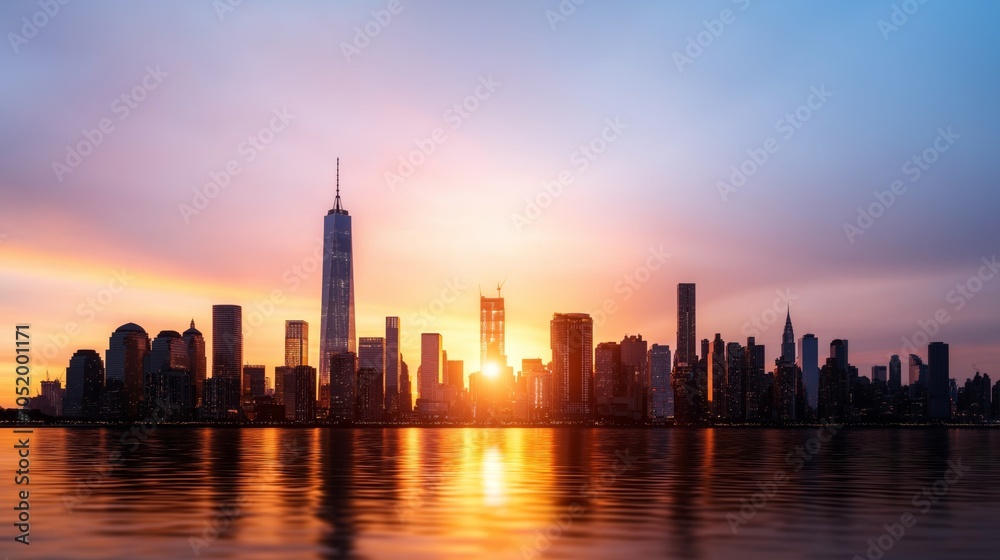 Obraz premium Golden Horizon of Growth